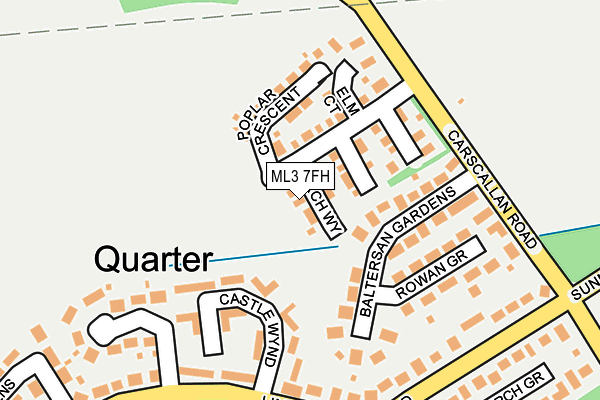 ML3 7FH map - OS OpenMap – Local (Ordnance Survey)