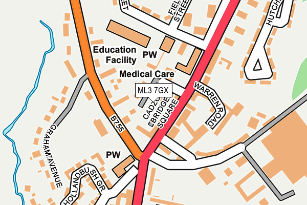 ML3 7GX map - OS OpenMap – Local (Ordnance Survey)