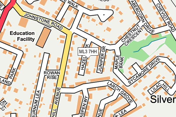 ML3 7HH map - OS OpenMap – Local (Ordnance Survey)
