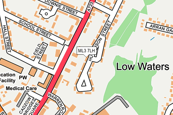 ML3 7LH map - OS OpenMap – Local (Ordnance Survey)