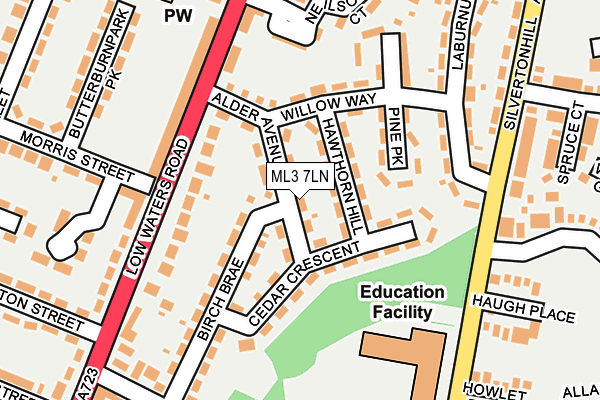 ML3 7LN map - OS OpenMap – Local (Ordnance Survey)