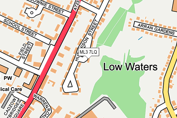 ML3 7LQ map - OS OpenMap – Local (Ordnance Survey)