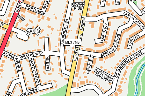 ML3 7NB map - OS OpenMap – Local (Ordnance Survey)