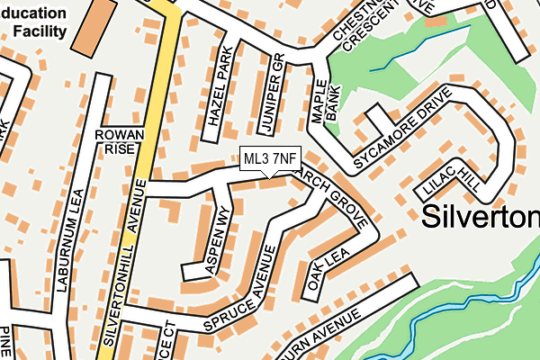 ML3 7NF map - OS OpenMap – Local (Ordnance Survey)