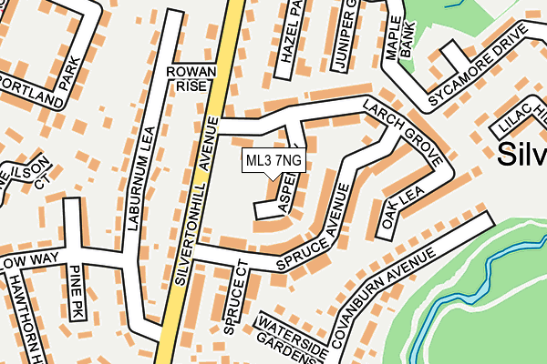 ML3 7NG map - OS OpenMap – Local (Ordnance Survey)