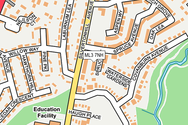 ML3 7NH map - OS OpenMap – Local (Ordnance Survey)