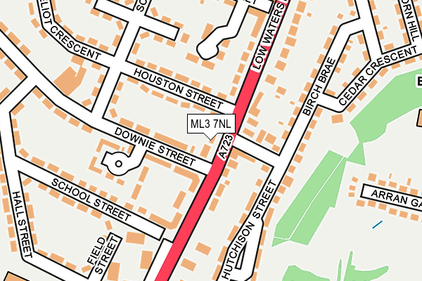 ML3 7NL map - OS OpenMap – Local (Ordnance Survey)