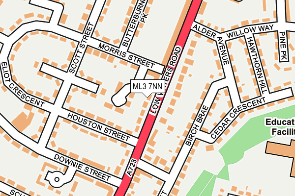 ML3 7NN map - OS OpenMap – Local (Ordnance Survey)