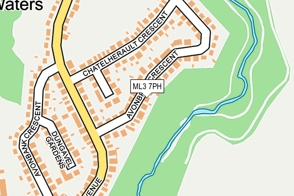 ML3 7PH map - OS OpenMap – Local (Ordnance Survey)