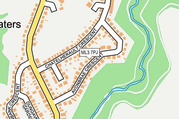 ML3 7PJ map - OS OpenMap – Local (Ordnance Survey)