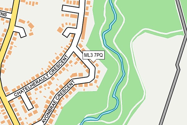 ML3 7PQ map - OS OpenMap – Local (Ordnance Survey)
