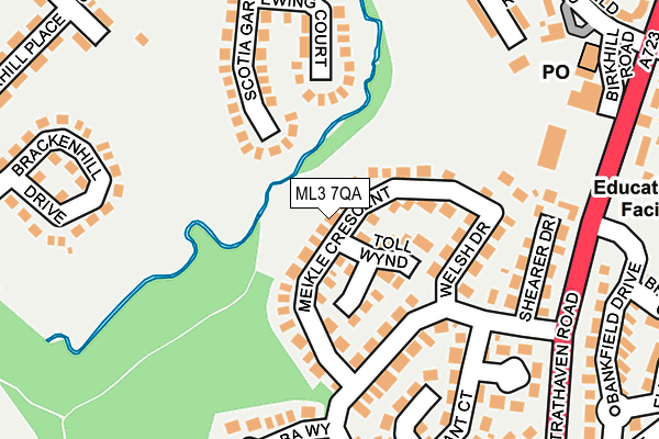 ML3 7QA map - OS OpenMap – Local (Ordnance Survey)