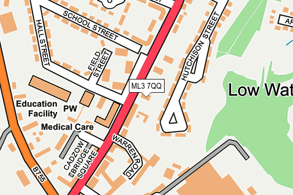 ML3 7QQ map - OS OpenMap – Local (Ordnance Survey)