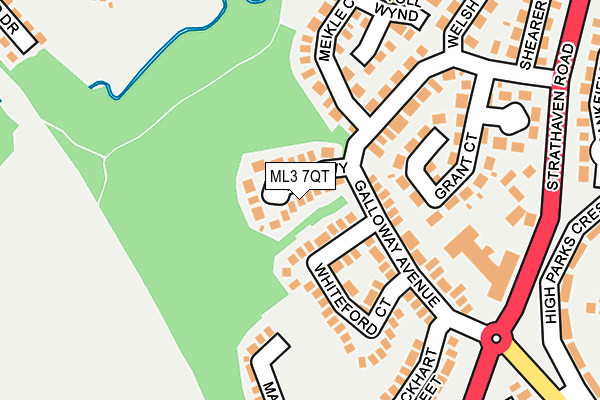ML3 7QT map - OS OpenMap – Local (Ordnance Survey)