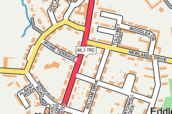 ML3 7RD map - OS OpenMap – Local (Ordnance Survey)