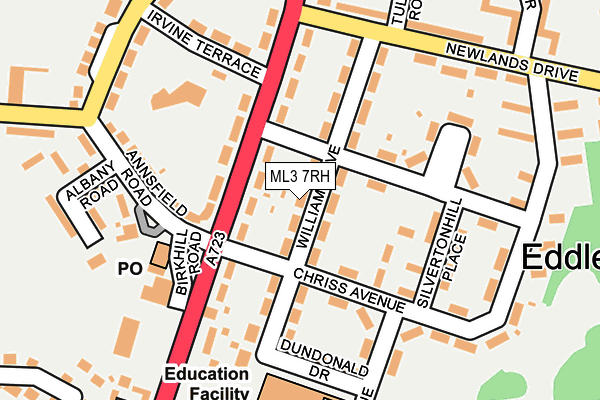 ML3 7RH map - OS OpenMap – Local (Ordnance Survey)