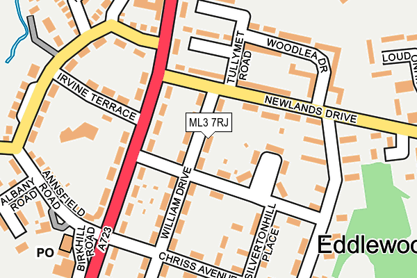 ML3 7RJ map - OS OpenMap – Local (Ordnance Survey)