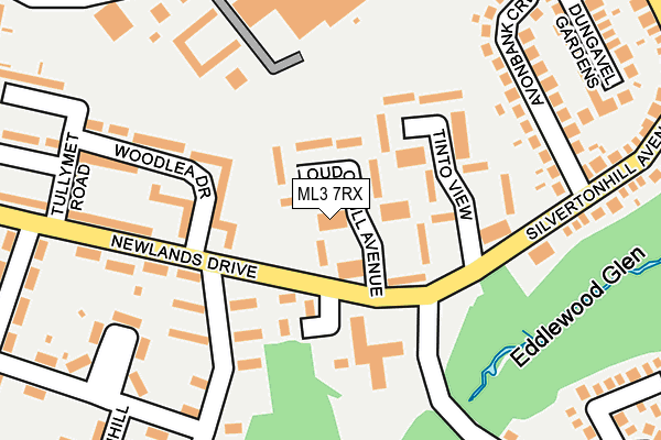 ML3 7RX map - OS OpenMap – Local (Ordnance Survey)