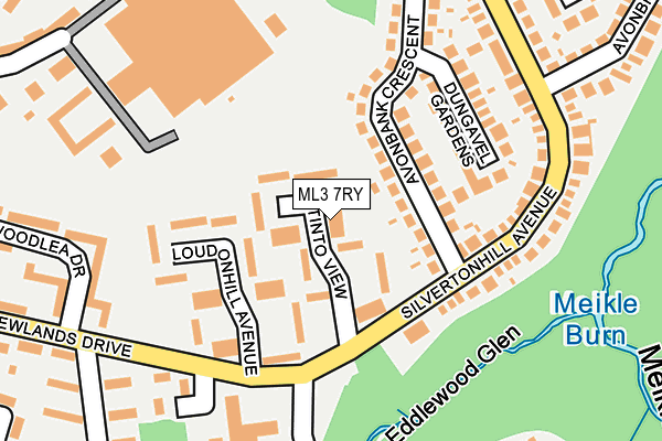 ML3 7RY map - OS OpenMap – Local (Ordnance Survey)