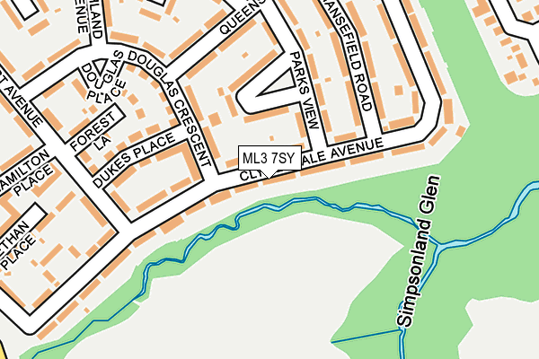 ML3 7SY map - OS OpenMap – Local (Ordnance Survey)