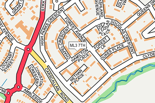 ML3 7TH map - OS OpenMap – Local (Ordnance Survey)