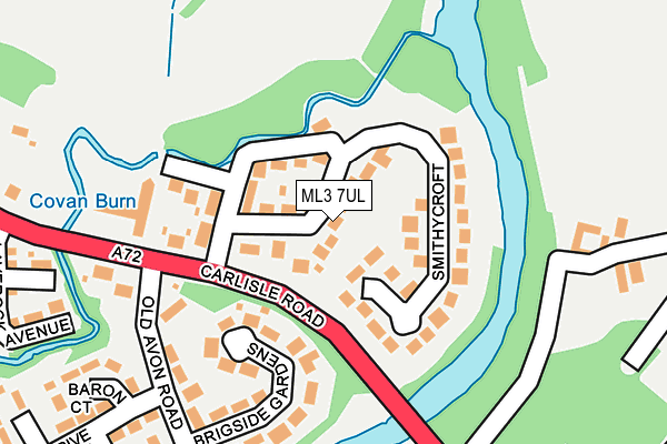 ML3 7UL map - OS OpenMap – Local (Ordnance Survey)