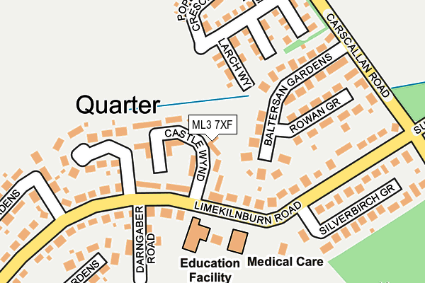 ML3 7XF map - OS OpenMap – Local (Ordnance Survey)