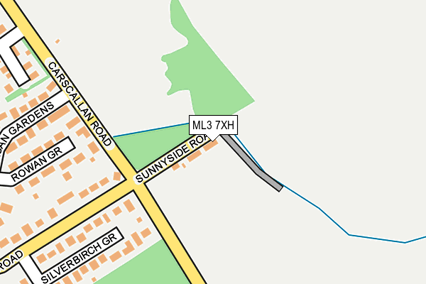 ML3 7XH map - OS OpenMap – Local (Ordnance Survey)