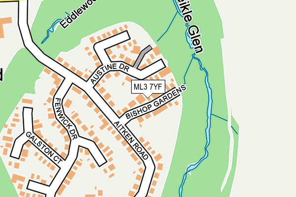 ML3 7YF map - OS OpenMap – Local (Ordnance Survey)