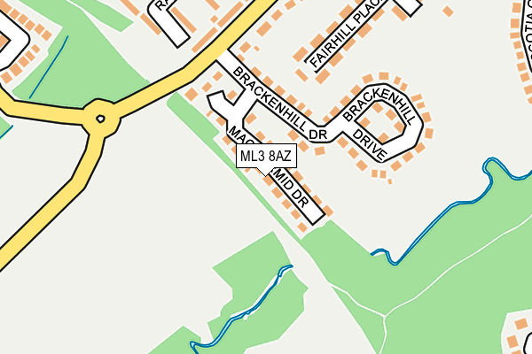 ML3 8AZ map - OS OpenMap – Local (Ordnance Survey)