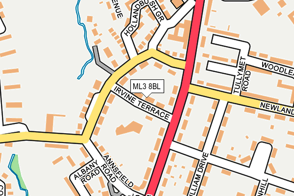 ML3 8BL map - OS OpenMap – Local (Ordnance Survey)