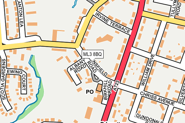 ML3 8BQ map - OS OpenMap – Local (Ordnance Survey)