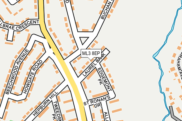 ML3 8EP map - OS OpenMap – Local (Ordnance Survey)