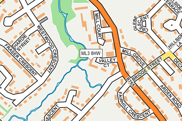 ML3 8HW map - OS OpenMap – Local (Ordnance Survey)