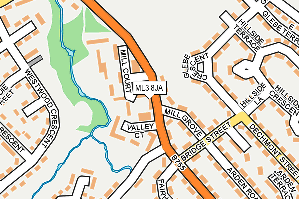ML3 8JA map - OS OpenMap – Local (Ordnance Survey)