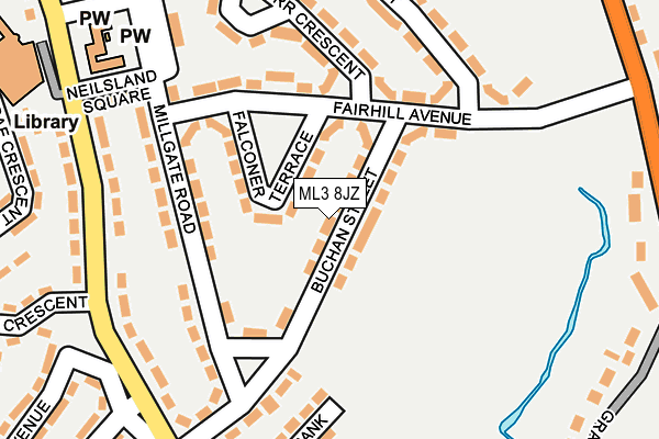 ML3 8JZ map - OS OpenMap – Local (Ordnance Survey)
