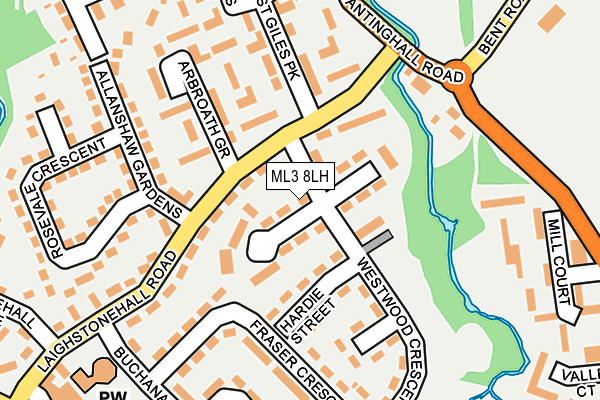 ML3 8LH map - OS OpenMap – Local (Ordnance Survey)