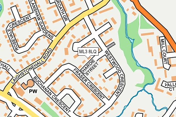 ML3 8LQ map - OS OpenMap – Local (Ordnance Survey)