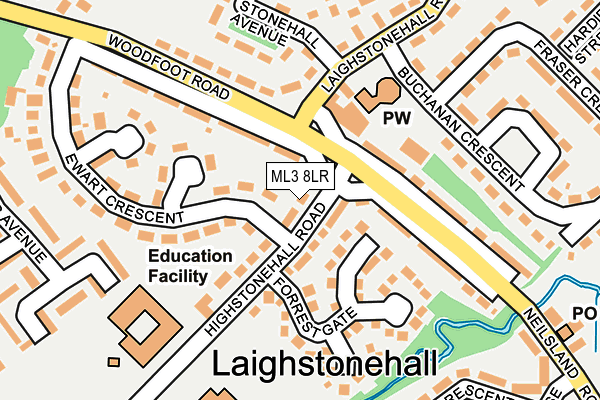 ML3 8LR map - OS OpenMap – Local (Ordnance Survey)