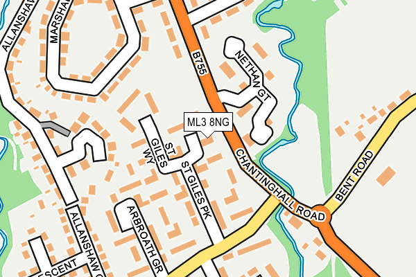 ML3 8NG map - OS OpenMap – Local (Ordnance Survey)
