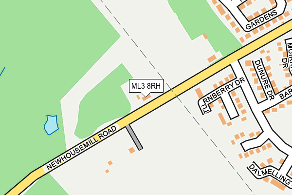 ML3 8RH map - OS OpenMap – Local (Ordnance Survey)