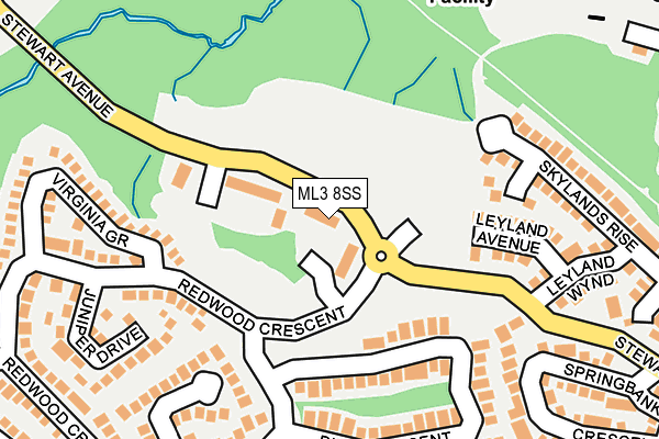 ML3 8SS map - OS OpenMap – Local (Ordnance Survey)