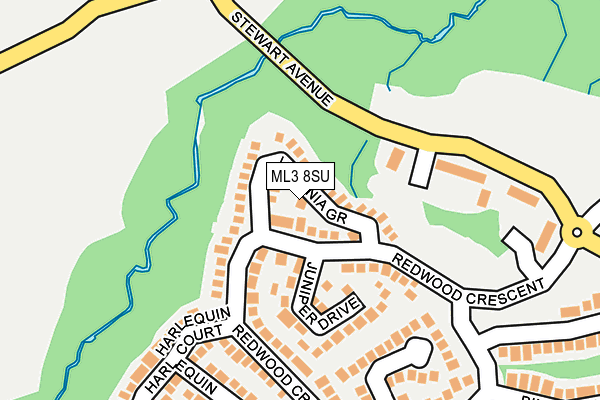 ML3 8SU map - OS OpenMap – Local (Ordnance Survey)