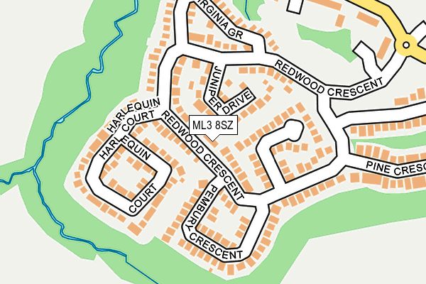 ML3 8SZ map - OS OpenMap – Local (Ordnance Survey)