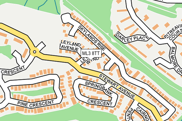 ML3 8TT map - OS OpenMap – Local (Ordnance Survey)