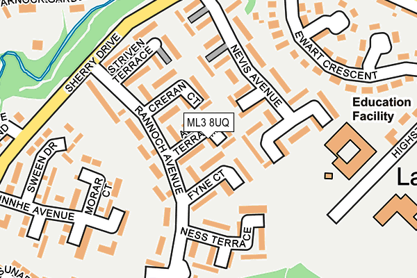 ML3 8UQ map - OS OpenMap – Local (Ordnance Survey)