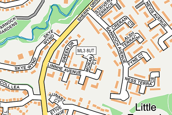 ML3 8UT map - OS OpenMap – Local (Ordnance Survey)