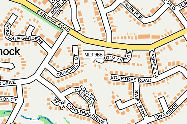 ML3 9BB map - OS OpenMap – Local (Ordnance Survey)