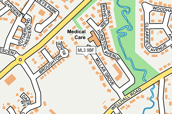 ML3 9BF map - OS OpenMap – Local (Ordnance Survey)