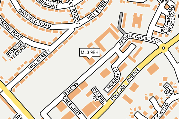 ML3 9BH map - OS OpenMap – Local (Ordnance Survey)